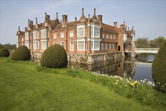 Helmingham Hall an historic moated manor house in Helmingham, Suffolk, England with origins from