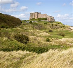 Bamburgh castle, Northumberland, England, UK