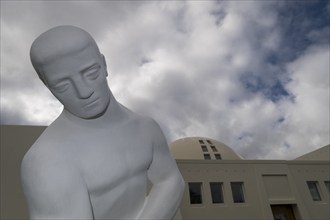 Sculpture by sculptor Ásmundur Sveinsson in front of Museum Ásmundarsafn, Reykjavík, Iceland,