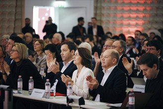 Federal Chancellor Olaf Scholz, Katarina Barley, Lars Klingbeil, recorded at the European