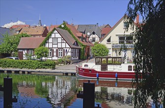 Europe, Germany, Mecklenburg-Western Pomerania, Plau am See, Lake Plau, Elde-Müritz waterway,