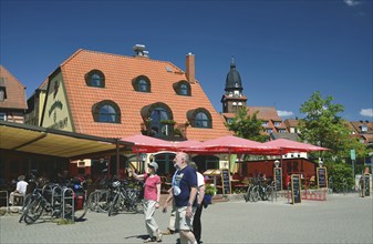 Europe, Germany, Mecklenburg-Western Pomerania, Waren an der Müritz, Flanierufer an der