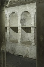 In the crypt of Santa Maria in Cosmedin, Rome, Italy, Europe