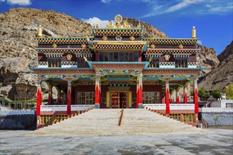 Buddhist monastery in Kaza. Spiti Valley, Himachal Pradesh, India, Asia