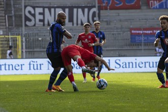 06.04.2024, Football 3rd division, Season 2023/24, Matchday 32: Waldhof Mannheim vs SpVgg