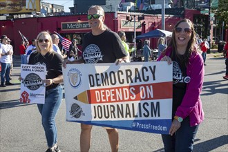 Detroit, Michigan USA, 2 September 2024, Union members participate in Detroit's Labor Day parade.