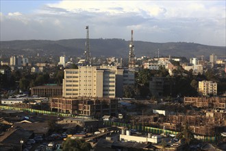 Northern Ethiopia, View over Addis Ababa, Skyline, Ethiopia, Africa