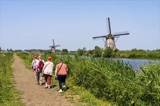 Kinderdijk, 18 windmills designed to pump water from the polders to utilise the land, one of the