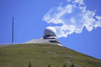 Radar station on the summit of the Grand Ballon, at 1, 424 metres the highest peak in the Vosges