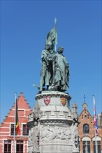 Monument on the Grote Markt, Grand Market, market square, centre, city centre, Benelux, city, city