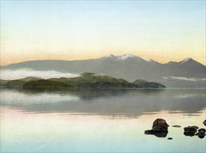 The South Fjord, Lake Te Anau, in the southwestern corner of the South Island of New Zealand, 1890,