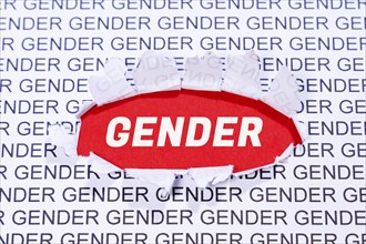 Gender as a symbol for gender-appropriate language Communication concept in