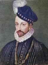 Charles IX, 1550-1574, King of France, born Charles Maximilian, son of King Henry II of France and