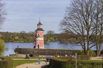 Lighthouse at the Fasanenschlösschen, Moritzburg, Saxony, Germany, Europe