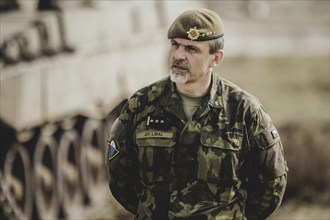 Colonel Jiri Libal, Commander 4th Rapid Deployment Brigade, photographed as part of a Bundeswehr