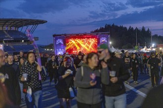 Adenau, Germany, 8 June 2024: Team Scheiße play at the Rock am Ring Festival. The festival takes