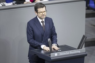 Marco Buschmann (FDP), Federal Minister of Justice, delivers a speech in the plenary session of the