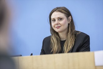 Ariel Elbert, board member of Keshet Germany, recorded during a press conference at the Federal