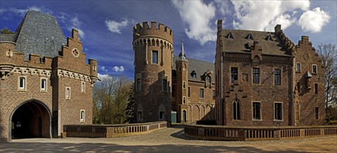 Paffendorf Castle, popular excursion destination, Bergheim, Rhine-Erft district, Rhenish lignite