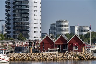 Sluseholmen neighbourhood, on an artificial island, former industrial area, now a new residential