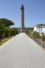 Phare des Baleines or lighthouse of the whales in Saint-Clément-des-Baleines, Départment