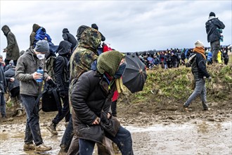 Violent clashes between thousands of demonstrators and the police, after a demonstration against