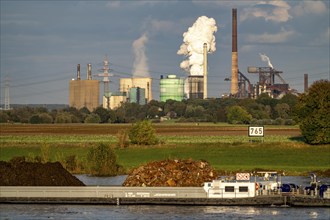 Hüttenwerke Krupp-Mannesmann, HKM in Duisburg-Hüttenheim, 2 blast furnaces, coking plant, quenching