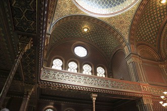 Interior view, Spanish Synagogue in the Josefstadt district of Prague, Czech Republic, Europe