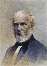 John Greenleaf Whittier (1807-1892), American poet, born in Haverhill, Massachusetts. A Quaker and