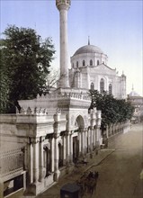 District Aksaray, Cerrah Pasa Camii Mosque, Constantinople, Istanbul, Turkey, View from 1885,