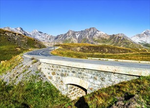 Route des Grandes Alpes, pass Col du Galibier, Departement Hautes-Alpes, Savoier Alps, region