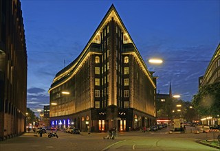 Europe, Germany, Hamburg, City, Kontorhausviertel, Chilehaus, clinker brick facade, built 1922 to