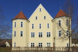 Mayor's Office Langenenslingen, former castle, today town hall, architecture, historical buildings,