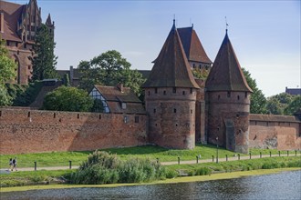 Marienburg Monastery, brick Gothic-style castle and former seat of the Teutonic Order, in the town