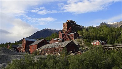 Historic Kennecott Copper Mine in Wrangell, St. Elias National Park, Alaska