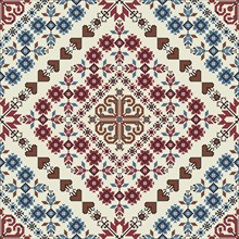 Traditional Bulgarian embroidery vector pattern