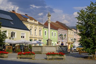 Main square, Raabs an der Thaya, Waldviertel, Lower Austria, Austria, Europe