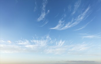 Peaceful and serene sky with clouds background