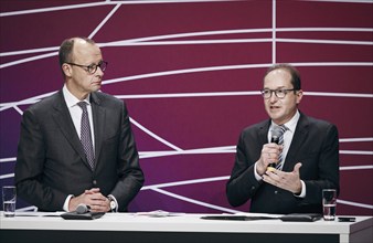 Friedrich Merz, Chairman of the CDU/CSU parliamentary group in the German Bundestag and Alexander