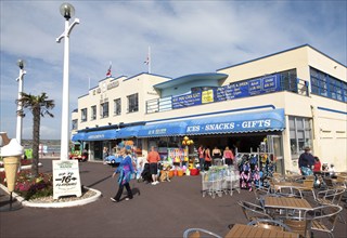 The Pier Bandstand amusements on the seafront at Weymouth, Dorset, England, United Kingdom, Europe