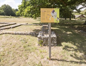 Roman villa remains at Littlecote House Hotel, Hungerford, Berkshire, England, UK