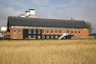 Concert Hall at Snape Maltings in converted industrial building, Suffolk, England, UK