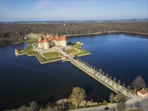 Moritzburg Castle is located in the municipality of Moritzburg near Dresden. The hunting lodge,