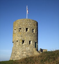 Eighteenth century loophole 'martello' tower number 5, L'Ancresse, Guernsey, Europe