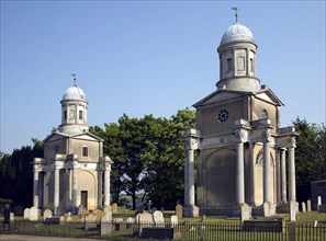 Mistley Towers are all that remain of the neoclassical St. Mary the Virgin church designed by