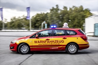 Warning vehicle of the city of Bochum, used in hazardous situations to warn the population of