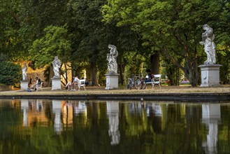 Palace Garden, park at the Electoral Palace, in the city centre of Trier, Rhineland-Palatinate,