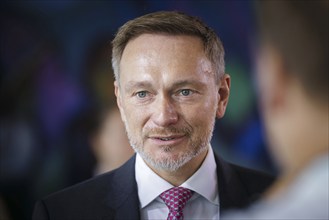 Christian Lindner (FDP), Federal Minister of Finance, pictured during a cabinet meeting in the