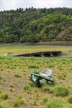 The Edersee, near Waldeck, the third largest reservoir in Germany, currently has only just under