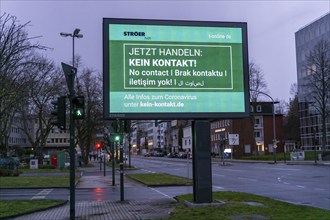 Call for no contacts, advertising campaign of the outdoor advertising company Ströer and t-online,